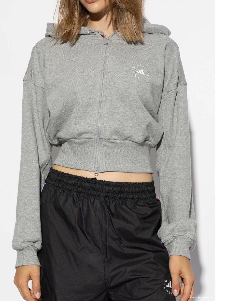 Cheap McCartney adidas cropped Women by Stella hoodie logo-print 0520